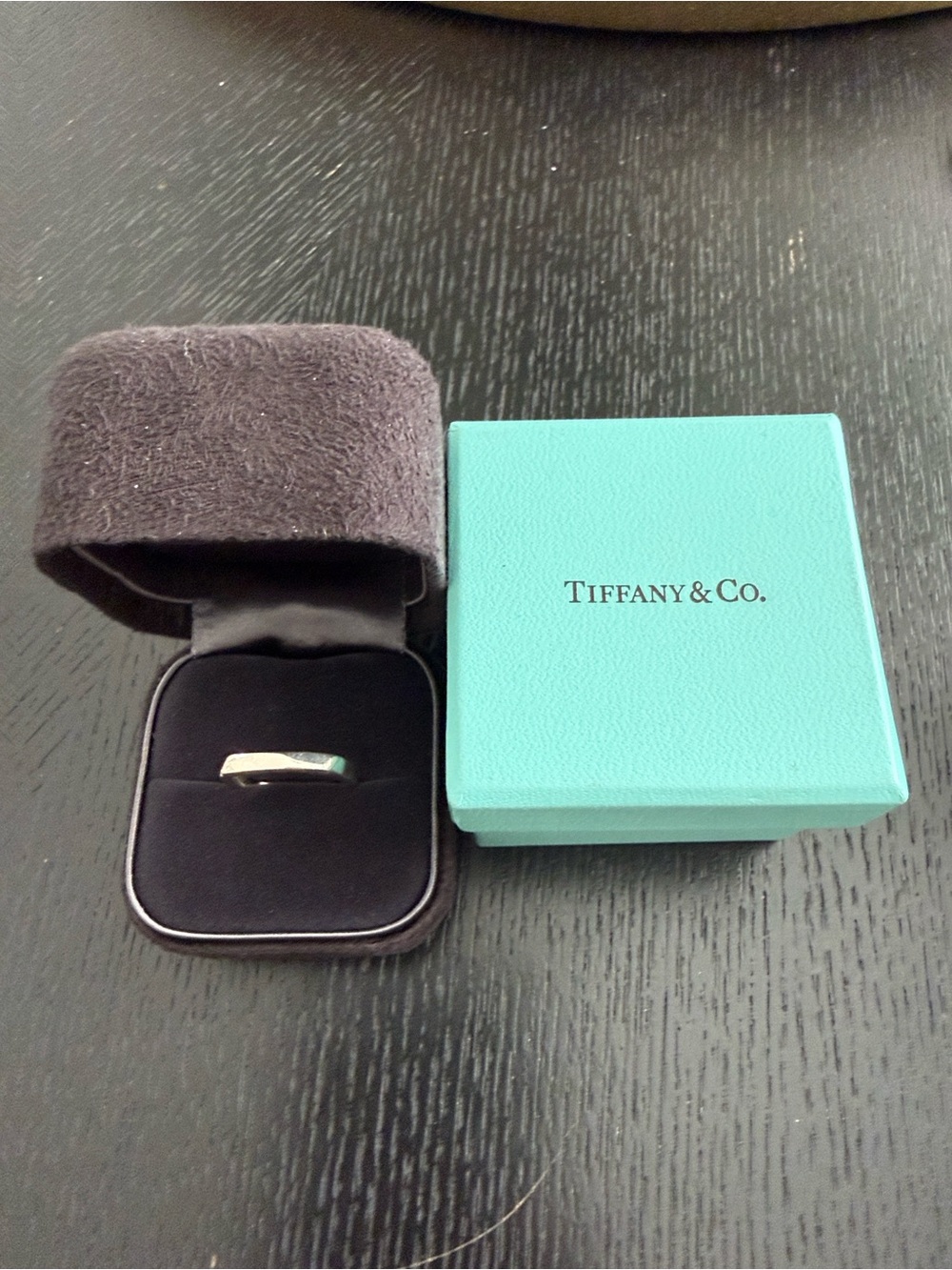 Tiffany & Co. Sterling Silver Ring w/Signature Blue Box- By designer Frank Gehry